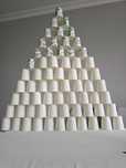 Vand pahare  din carton alb 225 ml cafea, sug ceai 8 0z.