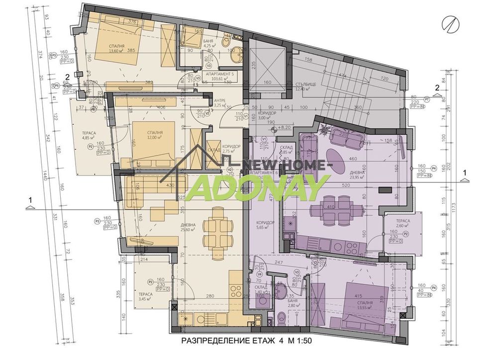 Продава се Тристаен апартамент в Пловдив, Мараша - 104 кв.м за 1722 €/кв.м - Снимка #3
