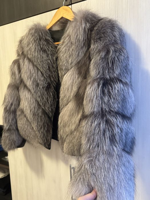 Blana naturala vulpe argintie