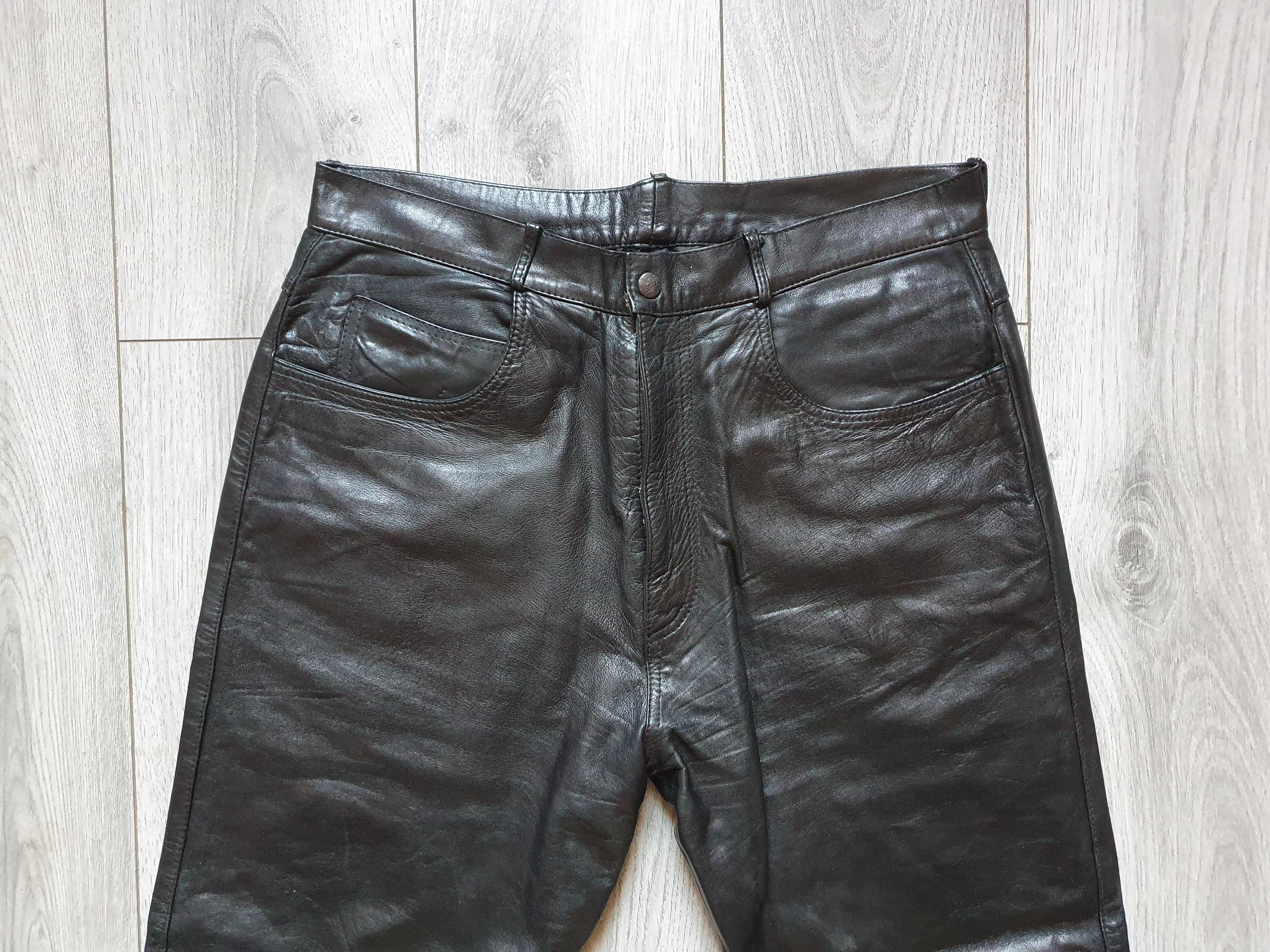 Pantaloni de piele Made in Italy - Marimea 54 (Talie 85 cm)