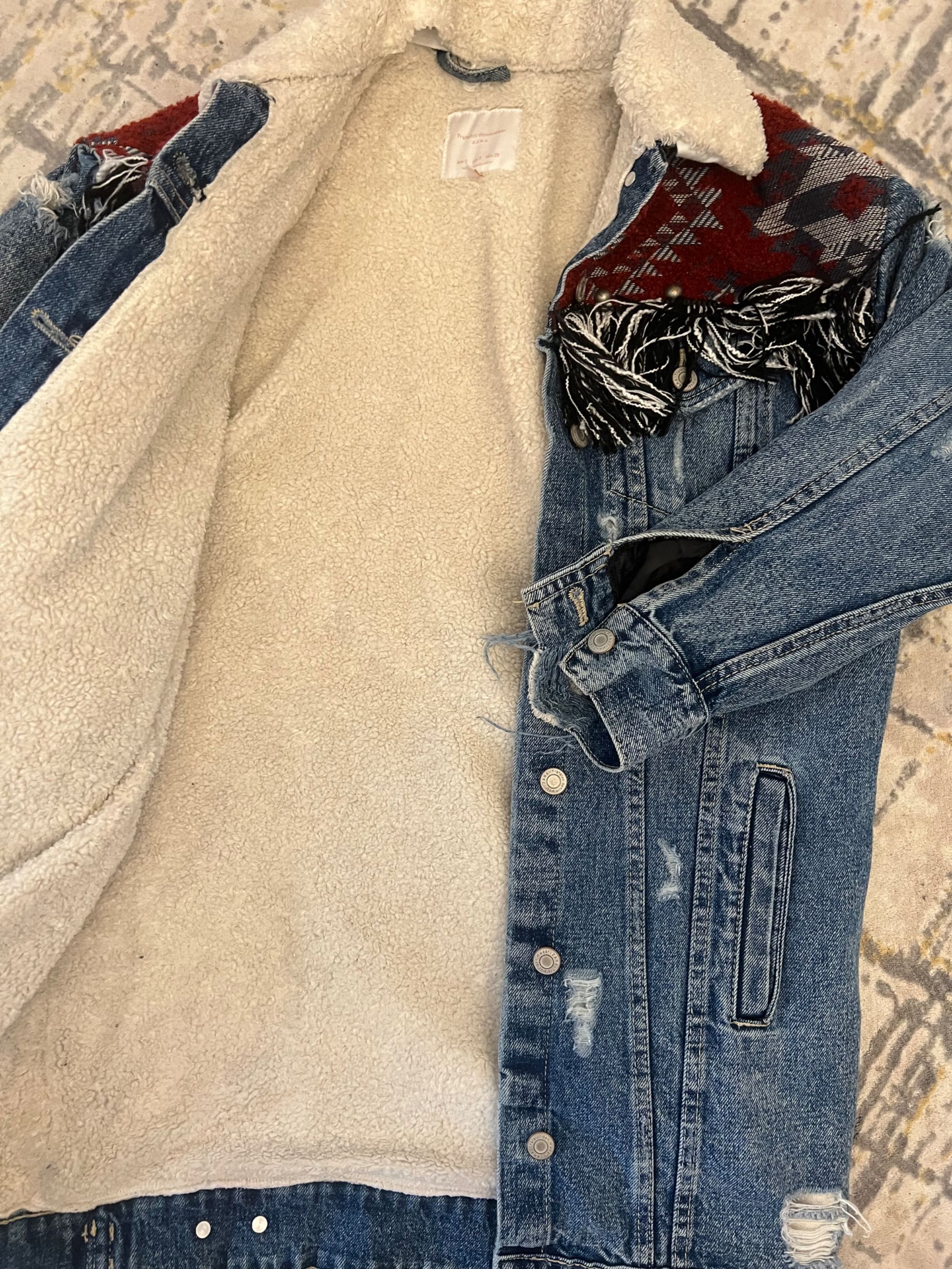 Zara Уникално дънково яке