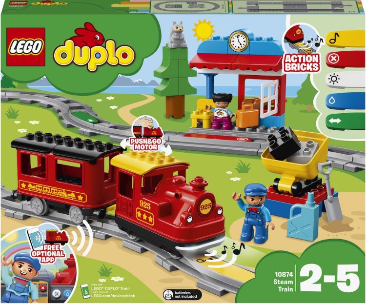 Set complet LEGO Duplo 10874 Tren cu aburi