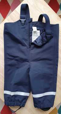 Детски панталон за дъжд с тиранти - размер 74/80, морскосин