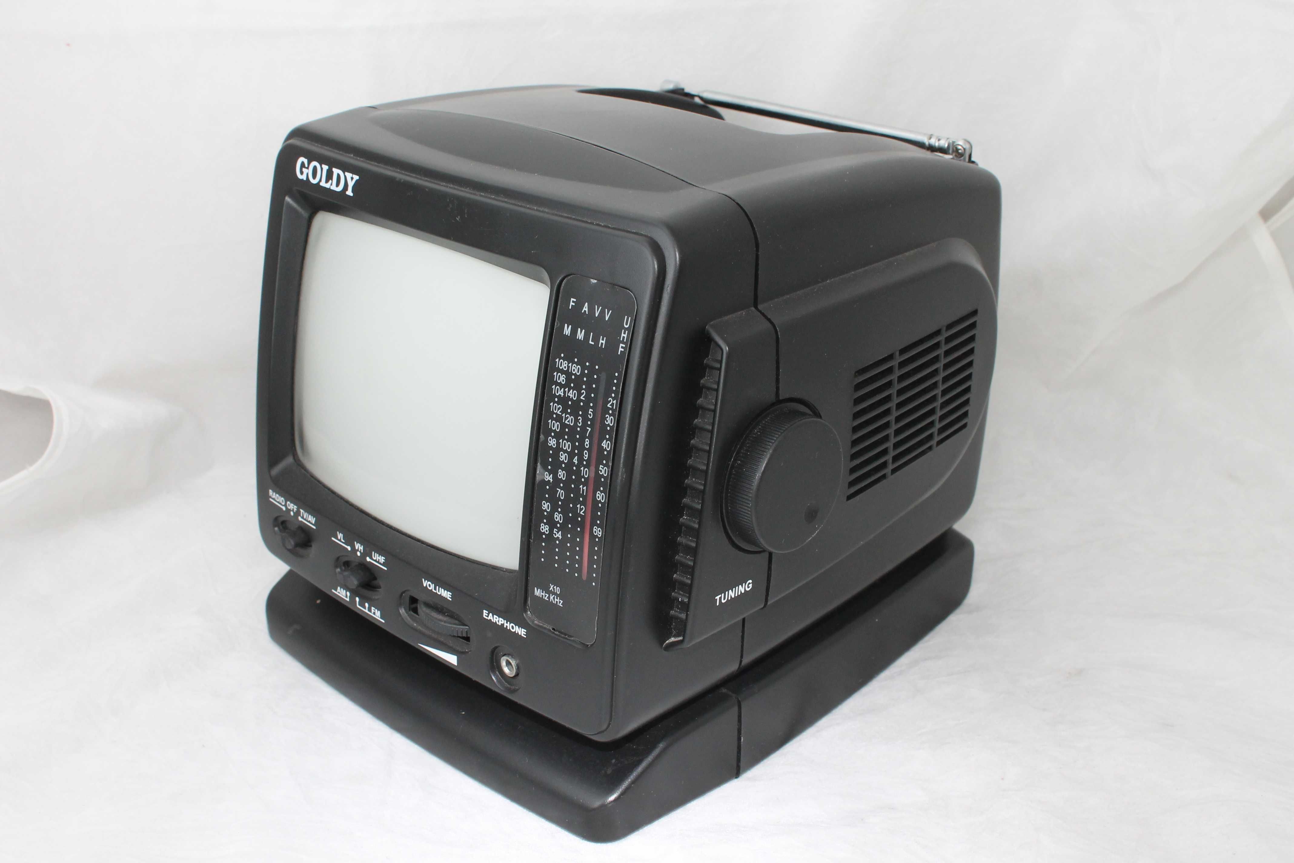 MiniTV televizor Goldy GT-351BTV  alb-negru functional