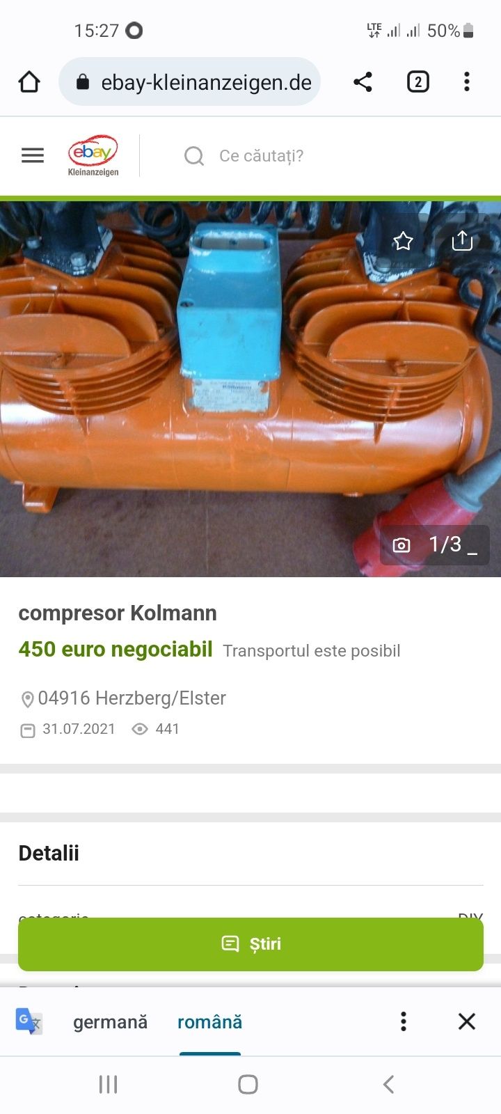 Compresor pompa tencuit Kolmann 900w