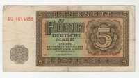 Bancnote Republica Democrata Germana - 5 Marci 1948