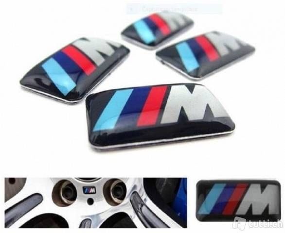 Set embleme Bmw, M pentru Jante, Volan, Ceas bord, 4 bucati/set