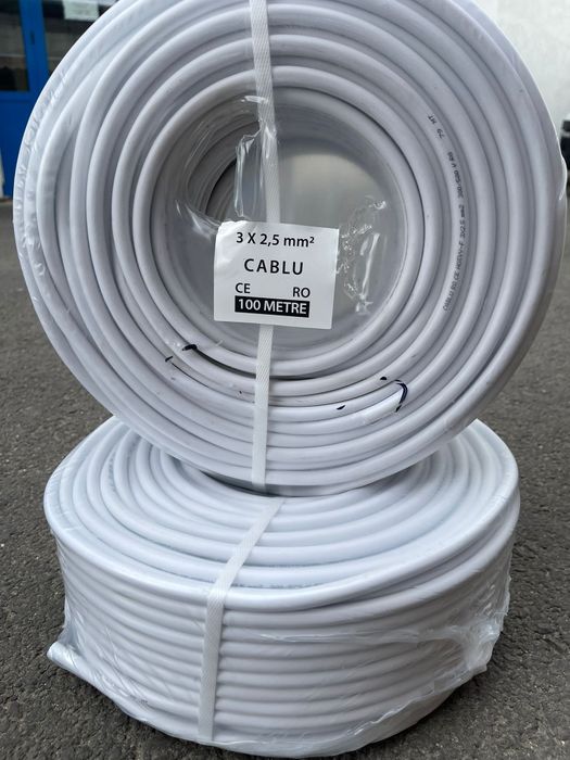 Cablu de curent, cupru lițat 3x2,5 MYYM