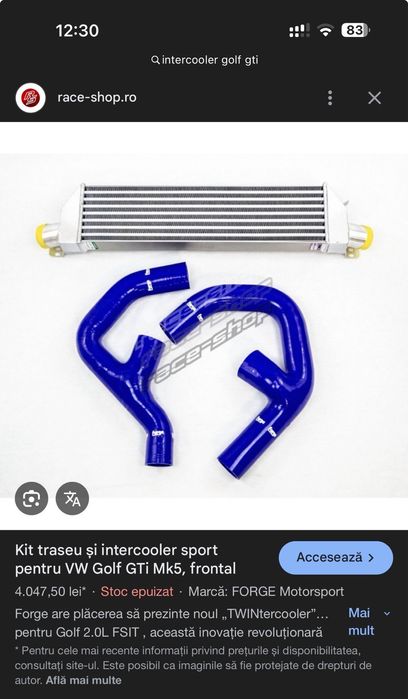 Intercooler frontal Golf 5 GTI GTD 2.0 TDI TFSI