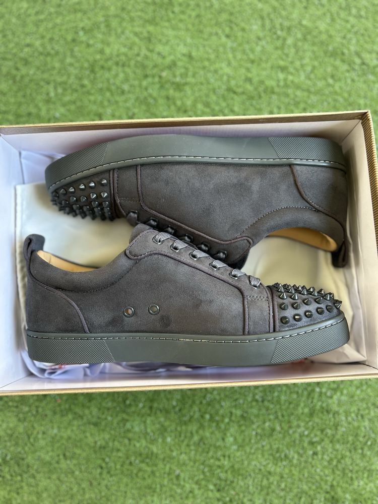 Louboutin Gray Velour