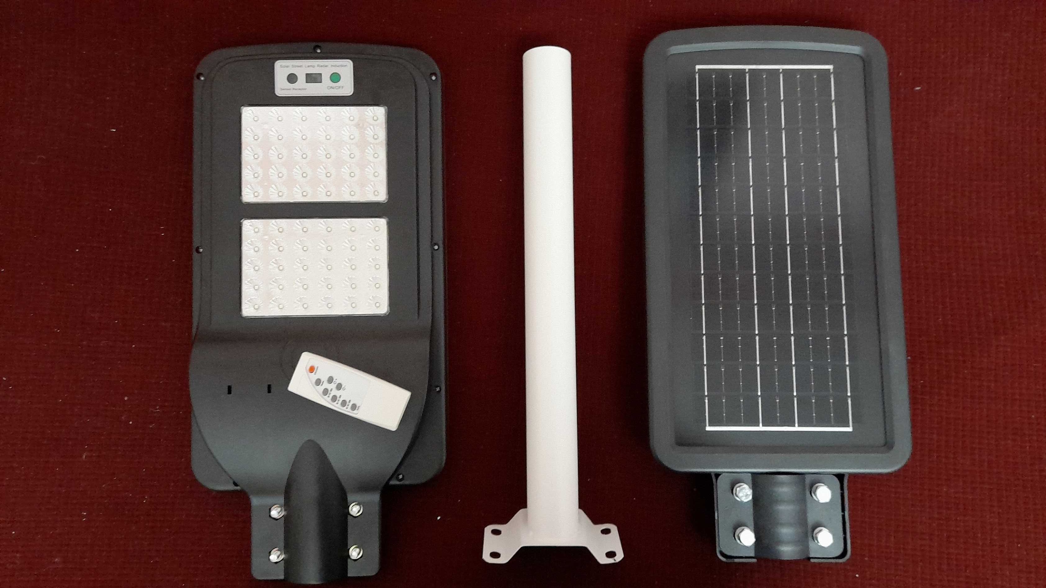 Lampi solare stradale 250w calitate premium cu kit teava suport montaj