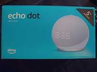 Alexa Echo Dot blue 5th generation with clock / cu ceas - nefolosita