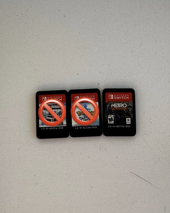 картриджи на Nintendo Switch