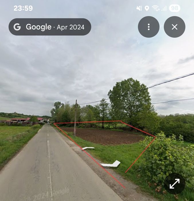 De vanzare 1374 mp teren cu utilități pt. construire Remetea, Bihor.