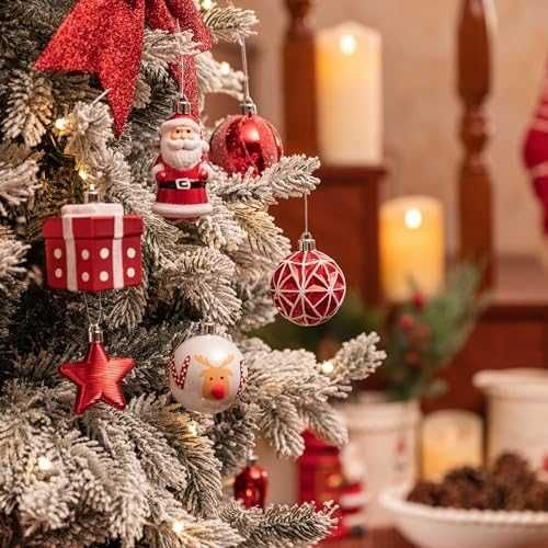 Нови Коледни топки за елха - стилни и издръжливи 40 броя Украса дом