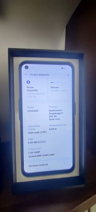 ONEPLUS NORD 2, 8+4GB RAM cu 128 GB memorie