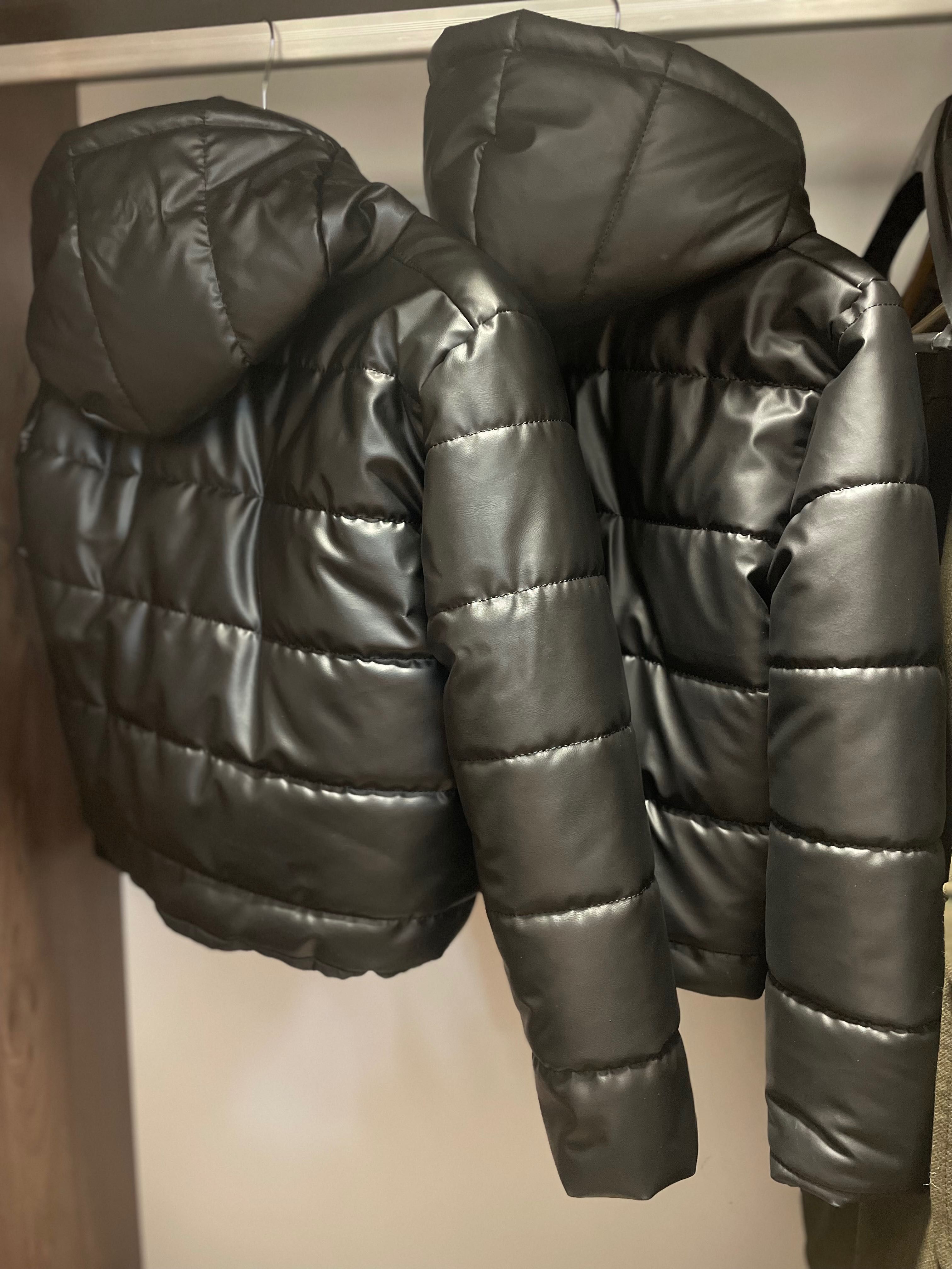 Black fake Leather Jackets M/L