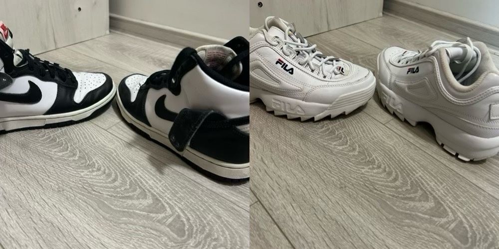 Nike DUNK Sneakers High și Fila Disruptor II 38