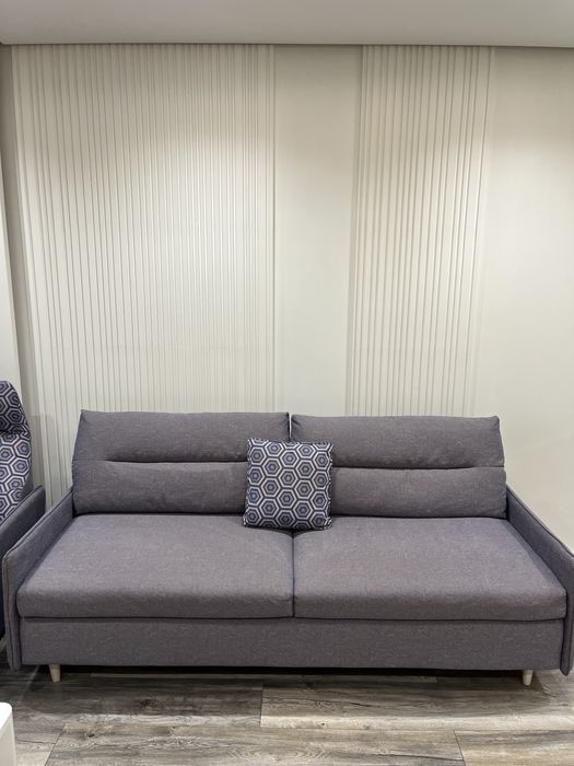 Диван раскладной из дерева + кресло