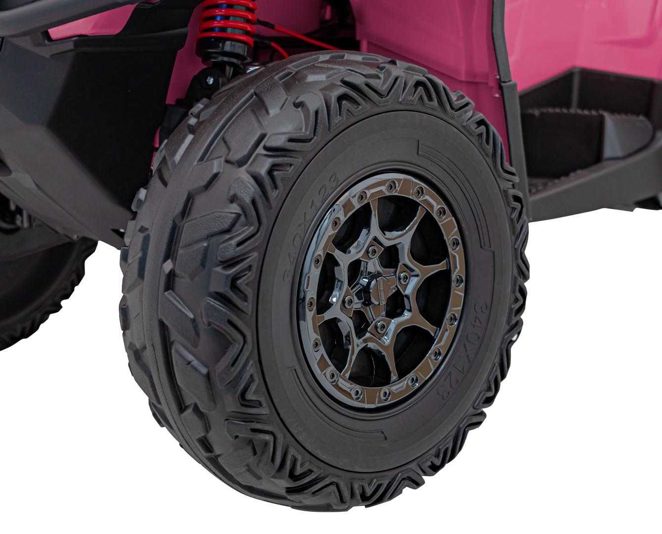 ATV electric pt copii Autokids Can-AM OUTLANDER 24V 4x4 800W (005) Roz