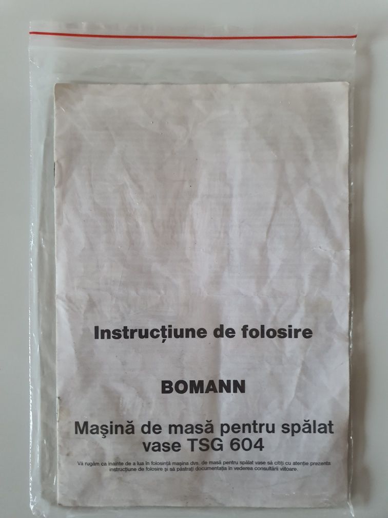 Mașină spălat vase BOMANN TSG 604