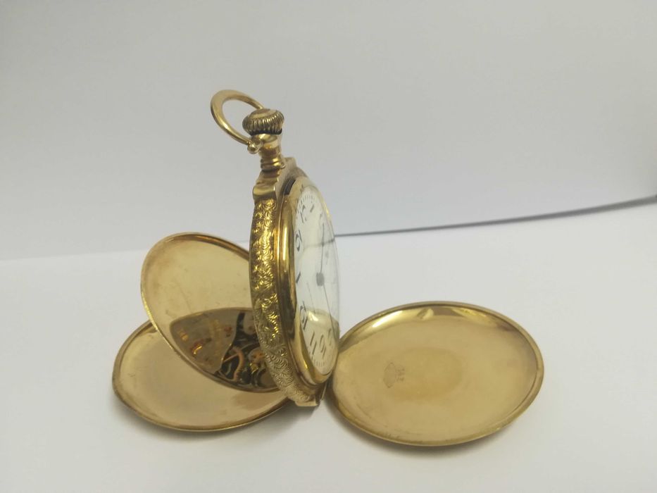 WALTHAM златен джобен часовник– USA multi-color gold 14k, 3 цвята