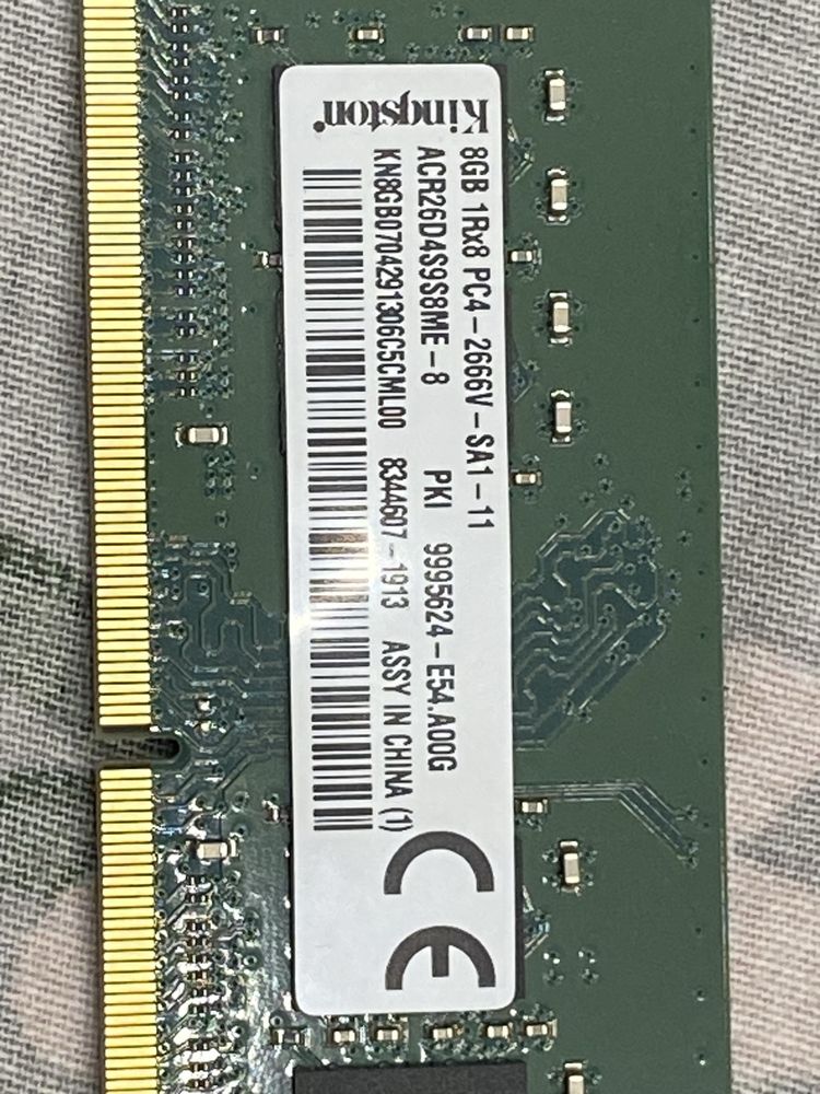 SO-DIMM DDR4 8Gb 2666Mhz Kingston ACR26D4S9S8ME-8