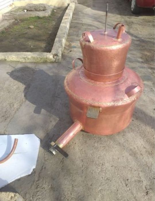 Cazan de tuica 120 litri  nou fundul 4mm