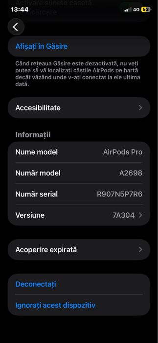 Casti AirPods (pro model) a2698