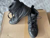 Converse All Star Black on Black Canvas Rubber - 39