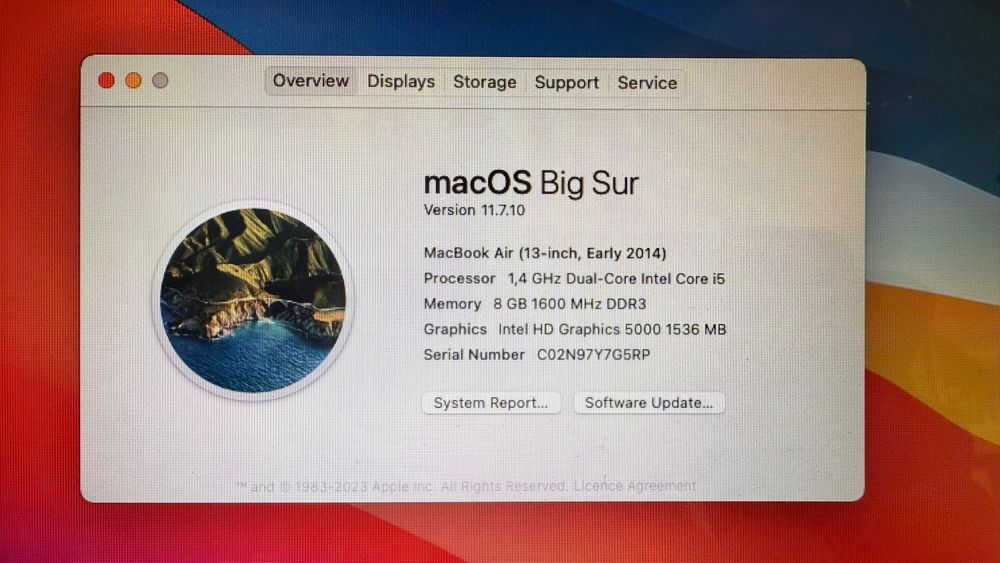 MacBook Air 13", 1.4 GHz dual-core, Intel Core i5 - нова батерия!