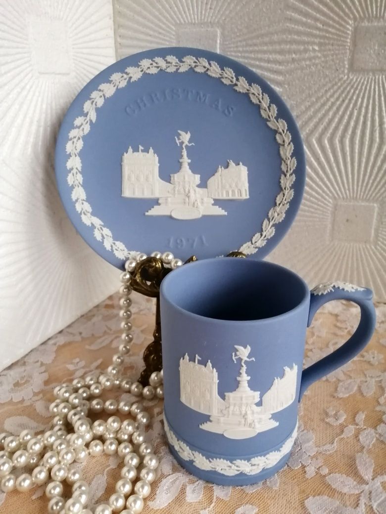 Фарфор Wedgwood JASPERWARE, Англия, Рождество, Новый Год