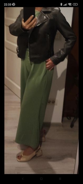 Geaca Sinsey gri, nouă eticheta, pană în talie