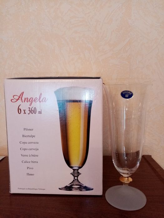 Фужеры из чешского стекла  Bohemia