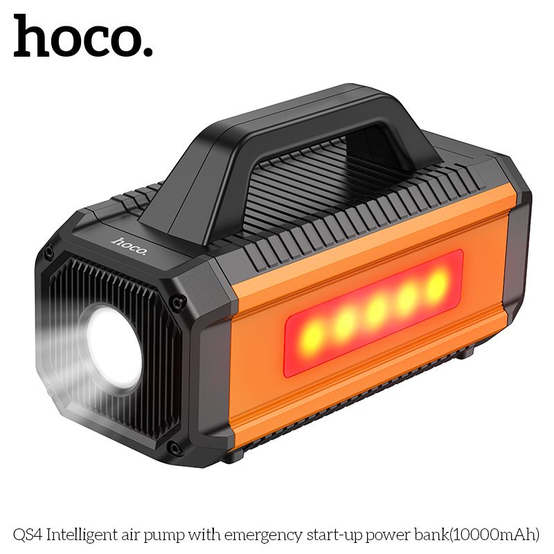 Стартер для автомобиля / насос / повербанк Hoco QS4 10000mAh