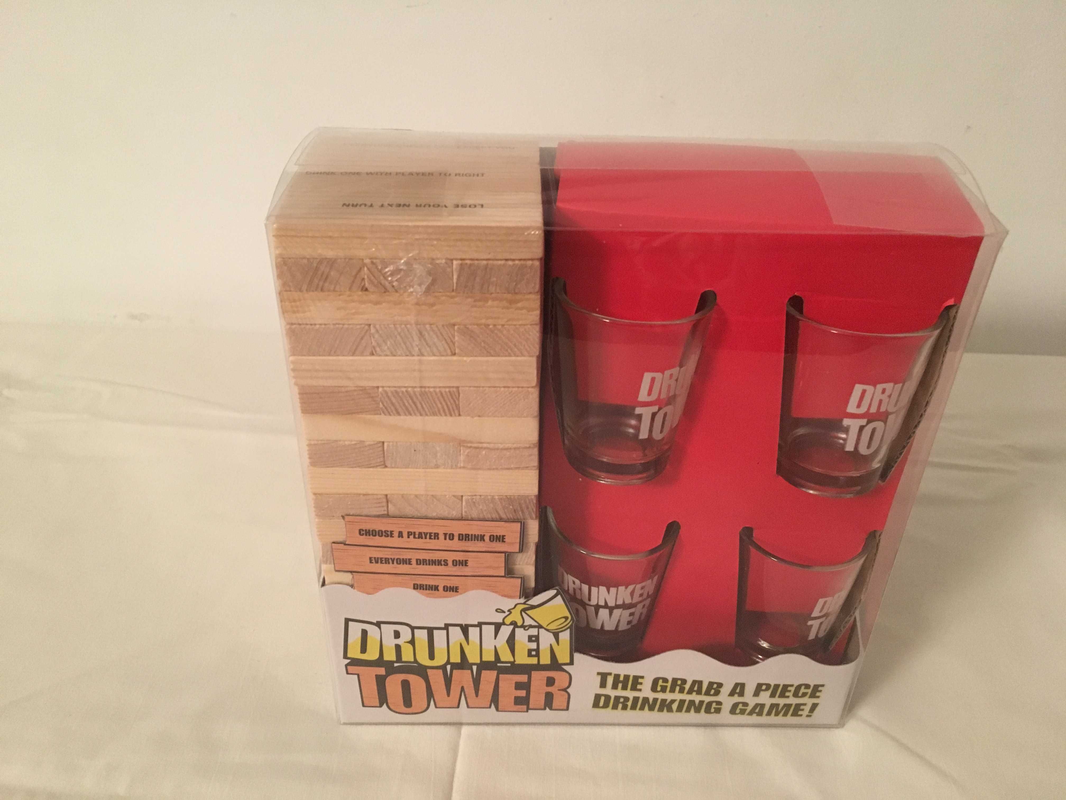 Jenga Drinking Set. Drunken Tower – cadoul ideal. Sigilat!