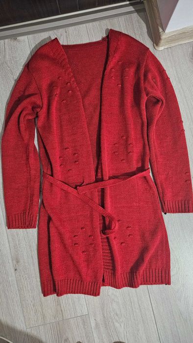 Cardigan caramiziu
