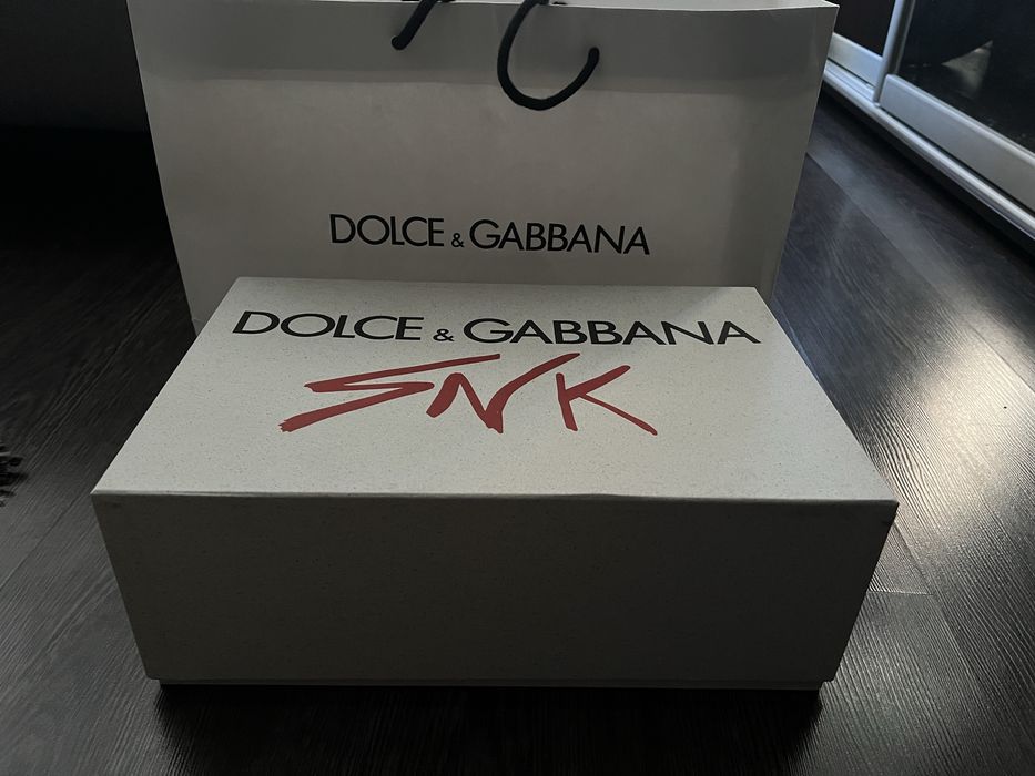 Vand Dolce Gabana protofino full alb sireturi jumbo cu factura