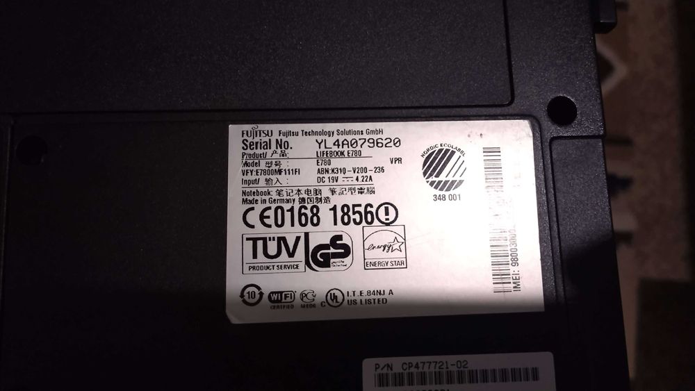 Fujitsu Siemens LifreBook e780