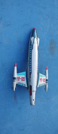 Jucărie vintage avion din tabla chinezesc anii 70