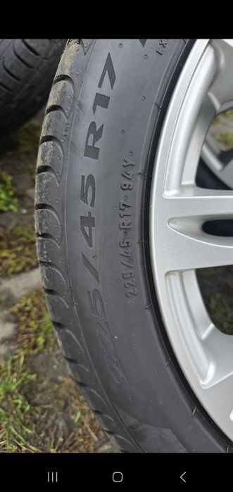Jante de 17 + anvelope pirelli de vara 215 45 r17 cu dot 2024