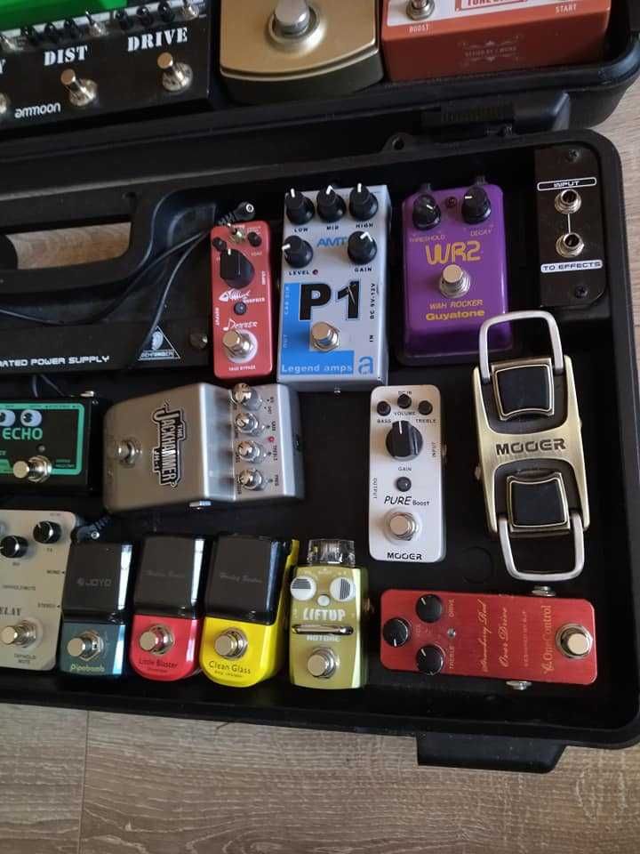 31 педала Ehx, Digitech, Tone city, два борда , някои нови за китара