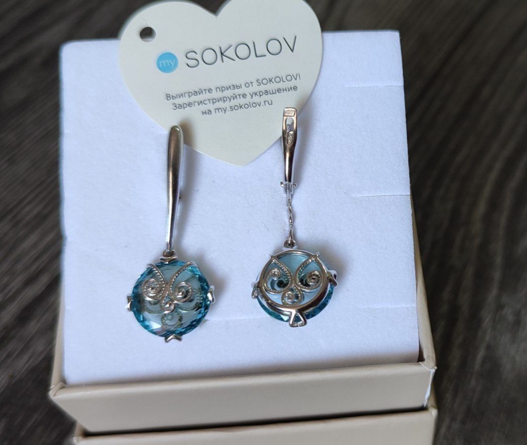 Серьги из серебра 925 пробы