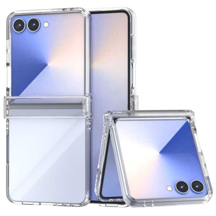 Прозрачен пластмасов калъф за Samsung Galaxy Z Flip 7