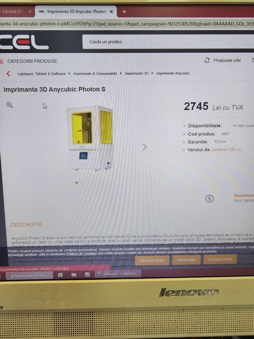 Imprimanta 3D anycubis proton s