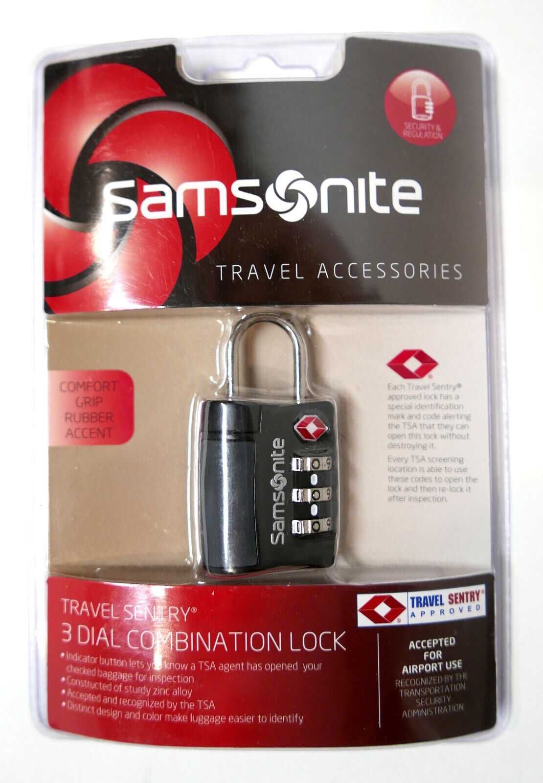 Замок для чемодана Samsonite Travel Sentry Combination Lock! Новый!