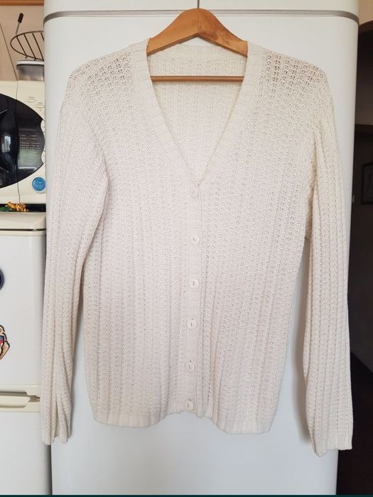 Кофта ажурная молочного цвета