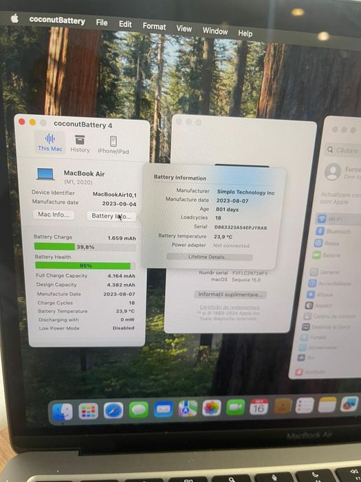 Apple MacBook Air 2020, M1 -A-