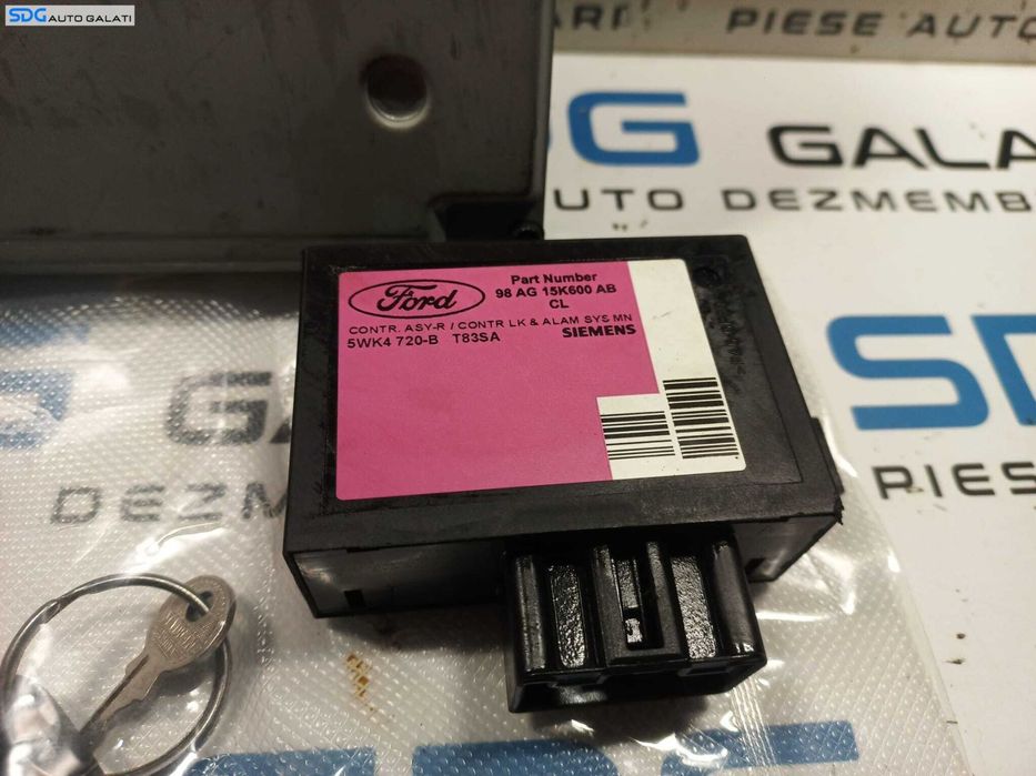 Kit Pornire ECU Calculator Motor Cip Cheie Cititor Cheie si Modul Confort Confort Ford Focus 1 1.8 TDCI 1998 - 2004 Cod 1S4F-12A650-AE 98AG15K600AB 09AG 15K600 AB [L1864]
