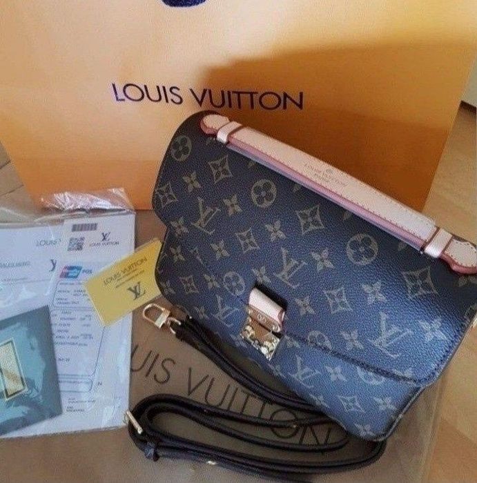 Geanta piele naturala,model Pochette Metis/cutie,card,factura,saculet